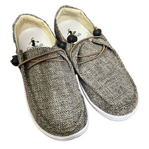 Corkys Kayak Slip On Flat in Brown Tweed
